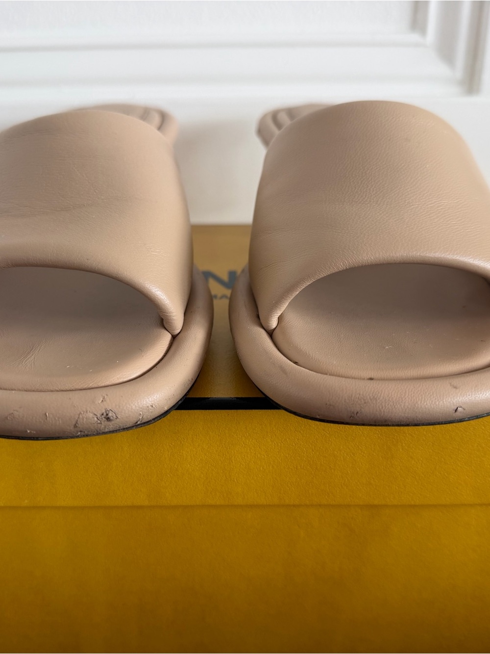 Fendi FF cut Baguette Nappa Leather Sandals I - Picture 6 of 7